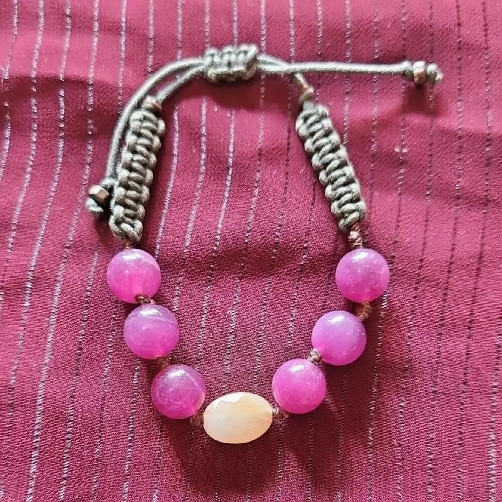 9 Assorted Handmade Beaded Bracelets